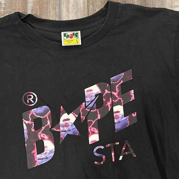 A Bathing Ape BAPE STA Color T-shirt Double Sided Large - Picture 2 of 5